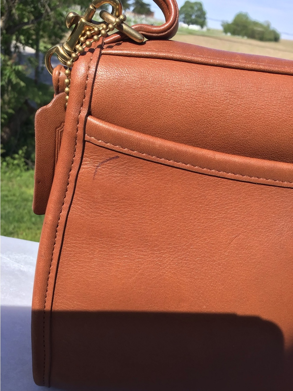 Coach British Tan Regina Crossbody Bag 9983 - Picture 7 of 15
